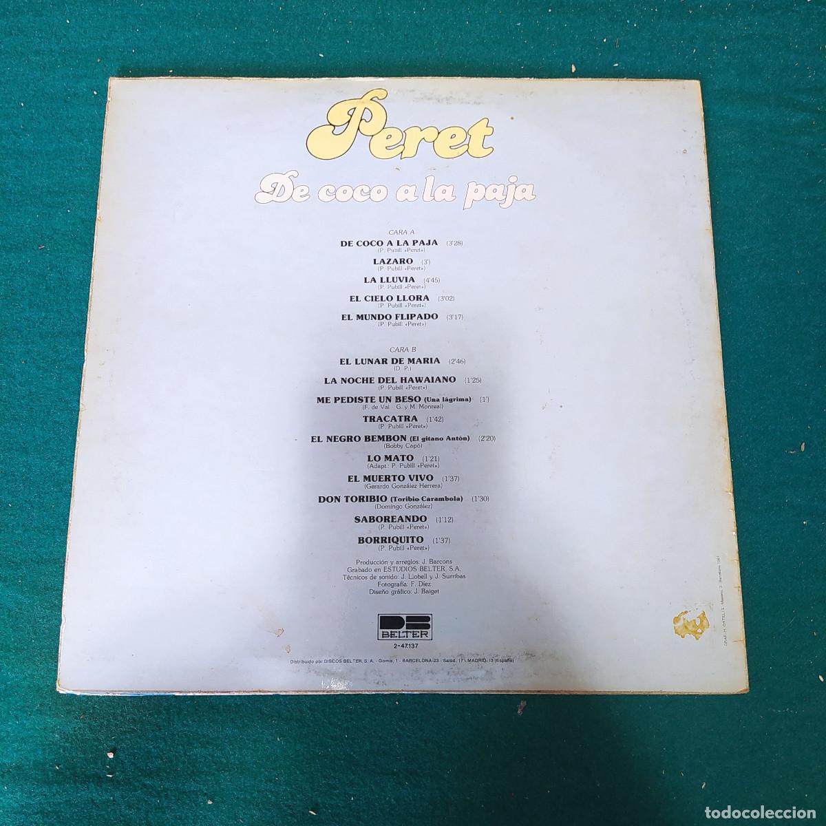 Discos de vinilo: Peret &ndash; De Coco A La Paja - Foto 2