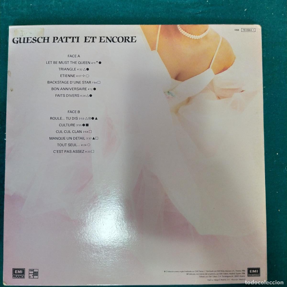Discos de vinilo: Guesch Patti &ndash; Labyrinthe - Foto 2