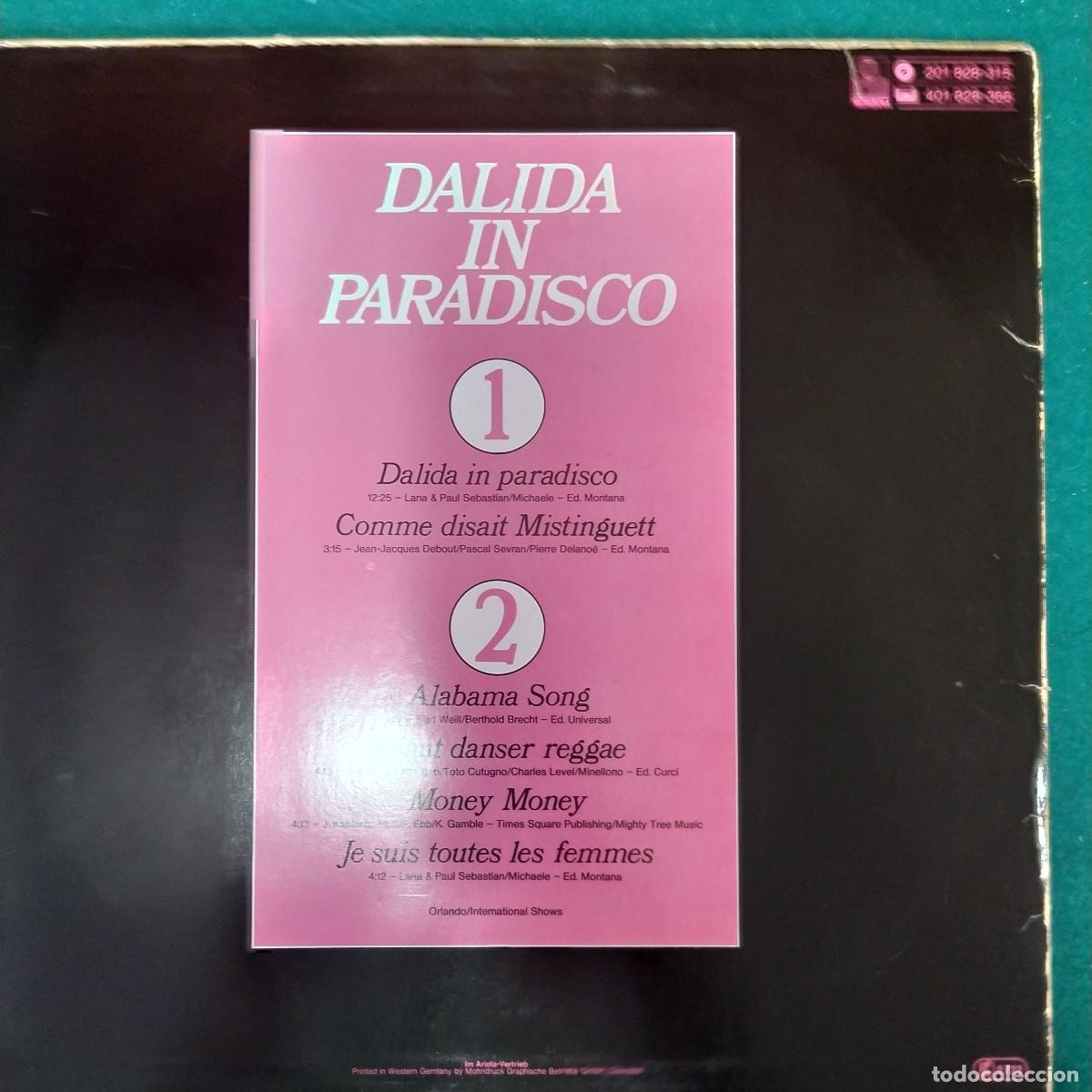 Discos de vinilo: Dalida &ndash; Dalida In Paradisco - Foto 2