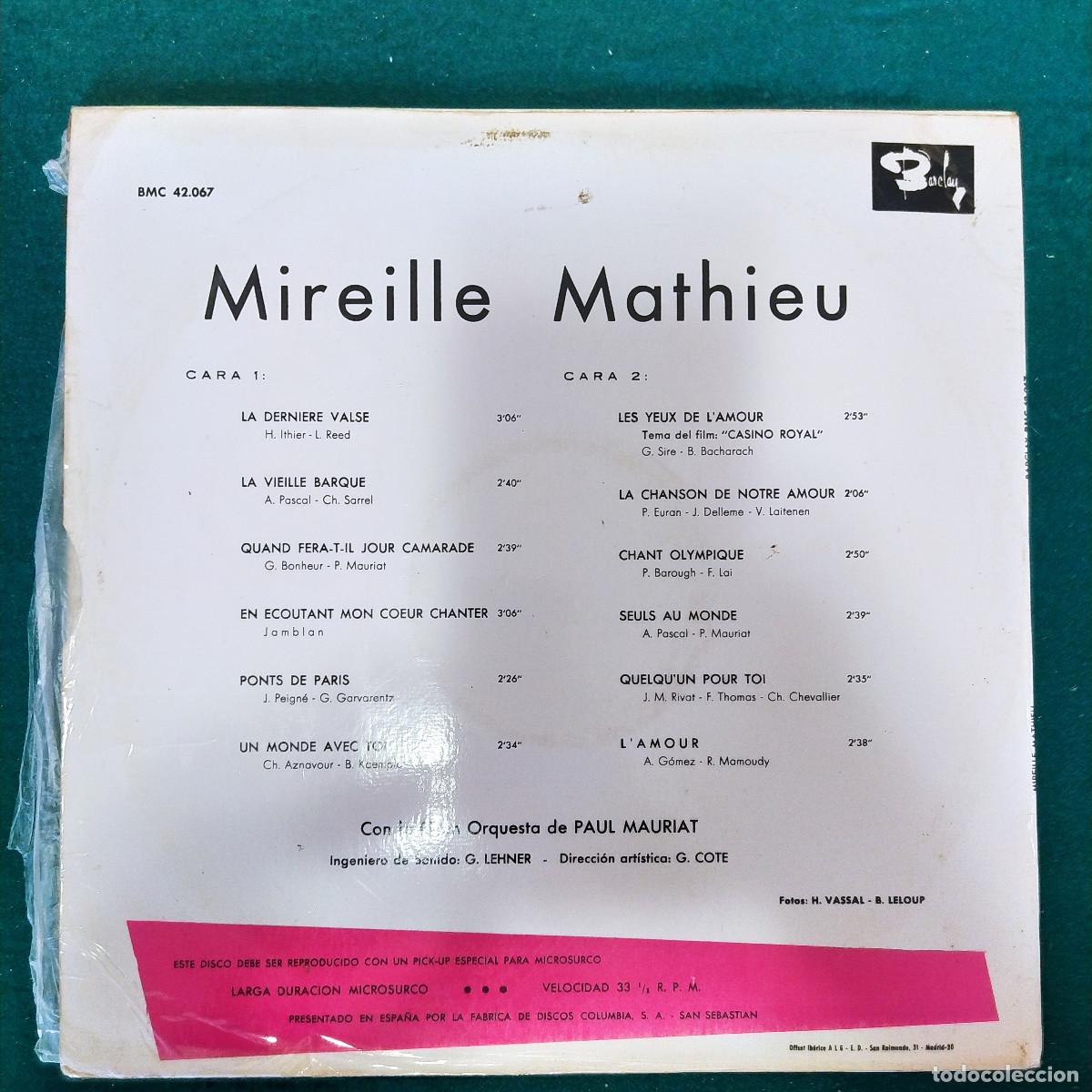 Discos de vinilo: Mireille Mathieu &ndash; Mireille Mathieu - Foto 2