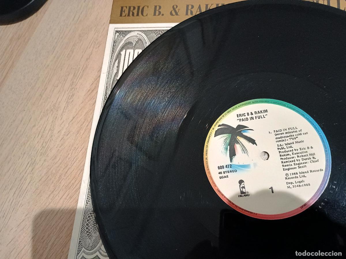 Discos de vinilo: Eric B. & Rakim &lrm;&ndash; Paid In Full 1988 - Foto 3