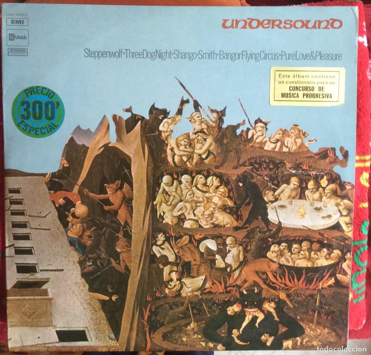 Vinyl records: Undersound,uppersoul, Steppenwolf, Three Dog Night //Espa&ntilde;a 1971 vg++ 2 LP. Gat