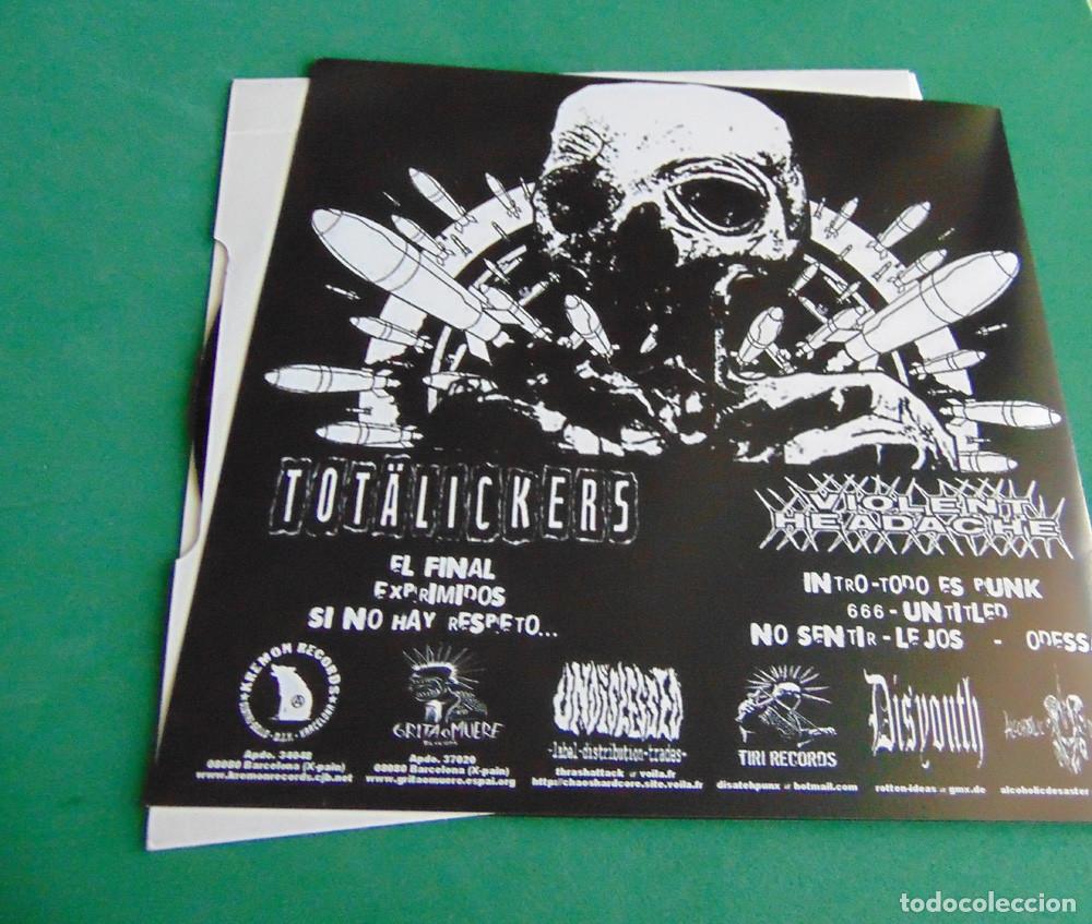Discos de vinilo: Violent Headache / Tot&auml;lickers &ndash; Violent Headache / Tot&auml;lickers - EP COMPARTIDO - Foto 2