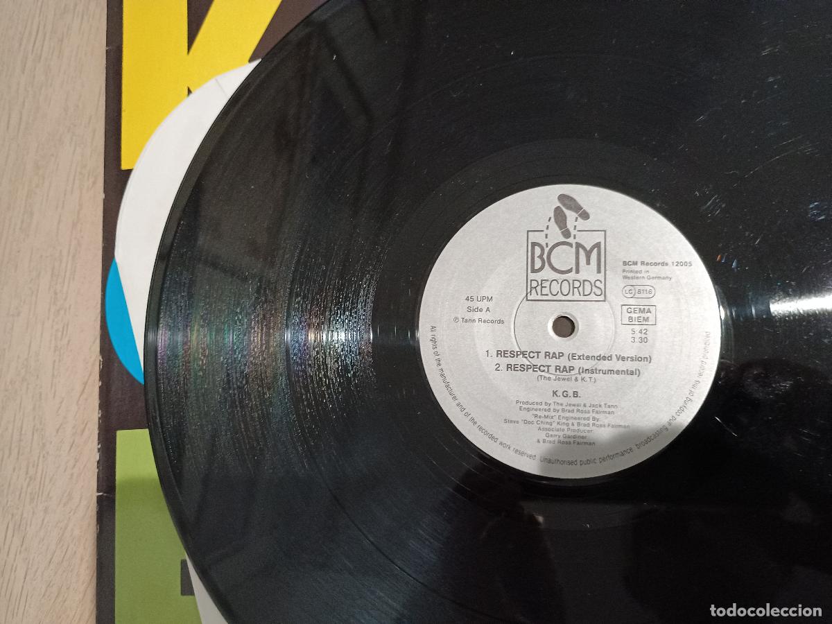 Discos de vinilo: K.G.B. &lrm;&ndash; Respect Rap 1988 - Foto 4
