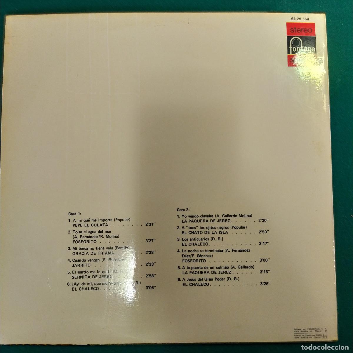 Discos de vinilo: Cantes De C&aacute;diz 1973 - Foto 2
