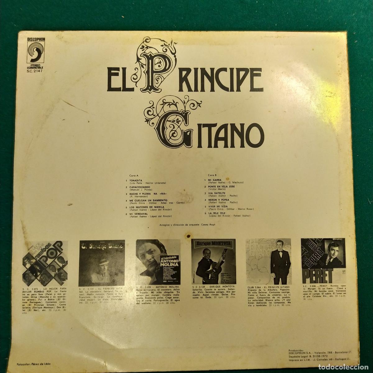 Discos de vinilo: El Pr&iacute;ncipe Gitano &ndash; El Pr&iacute;ncipe Gitano - Foto 2