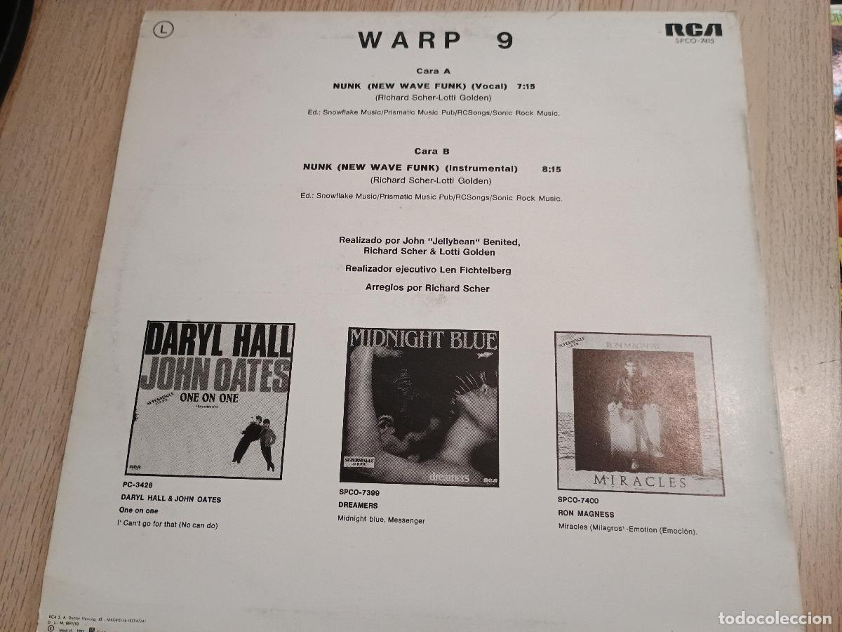 Discos de vinilo: warp 9 nunk 1982 ed espa&ntilde;ola - Foto 3