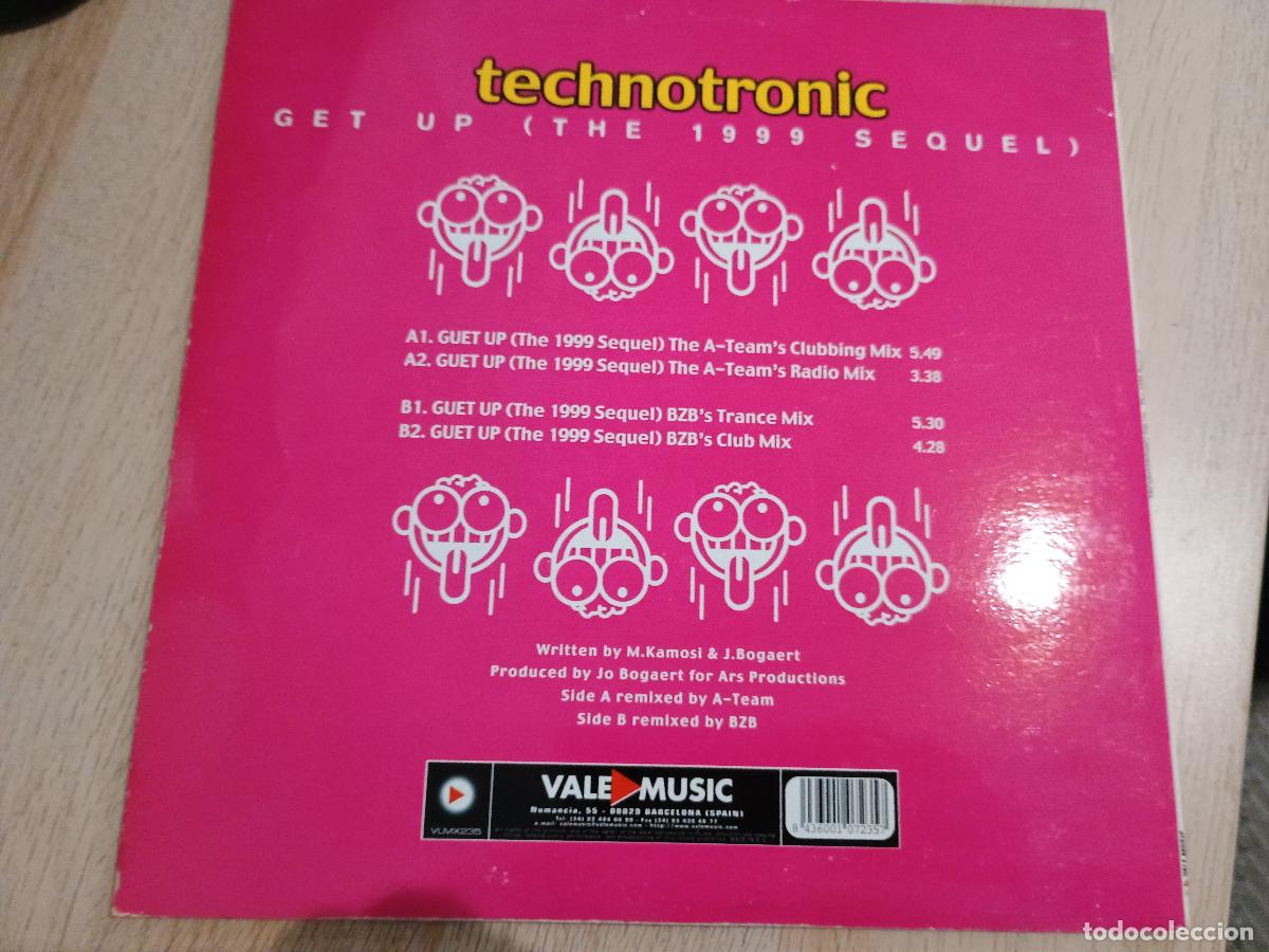 Discos de vinilo: Technotronic &lrm;&ndash; Get Up (The 1999 Sequel) - Foto 2