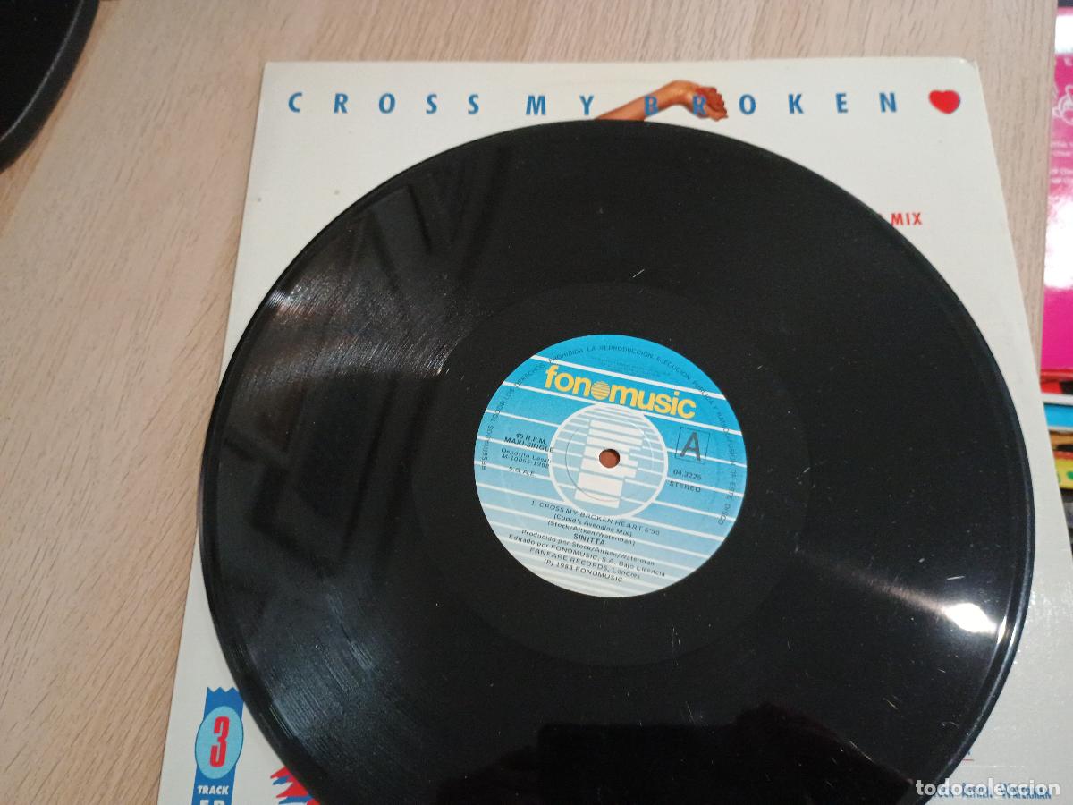 Discos de vinilo: Sinitta &lrm;&ndash; Cross My Broken Heart 1988 - Foto 3