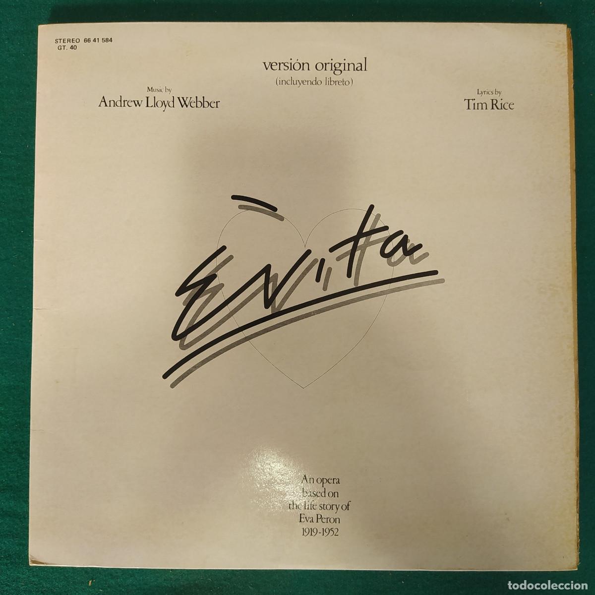 Discos de vinilo: Andrew Lloyd Webber And Tim Rice &ndash; Evita - Foto 1