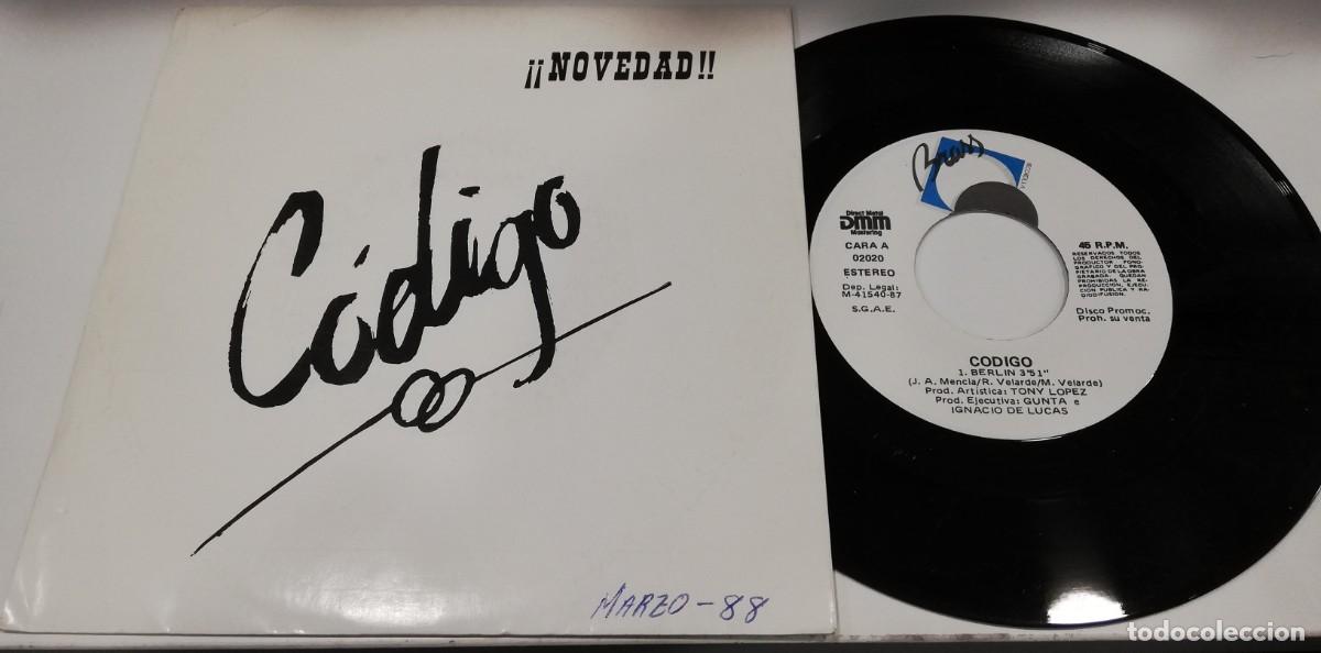 Discos de vinilo: SCO33-C&oacute;digo - Berlin (7&rdquo;, Single, Promo) - Foto 1