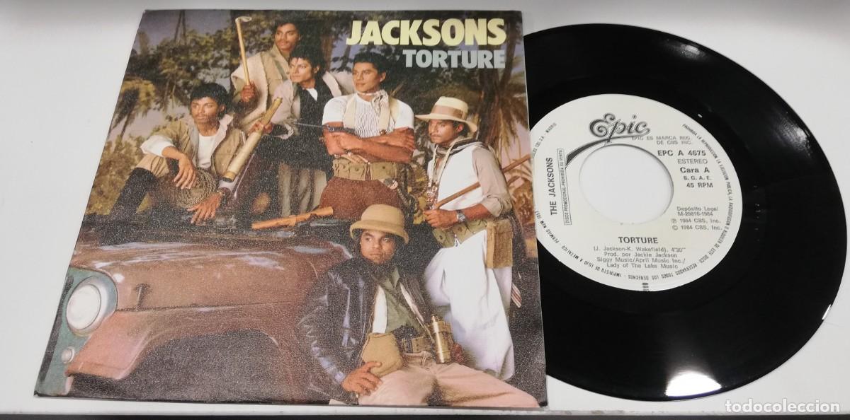 Discos de vinilo: SCO34-Jacksons - Torture (7&rdquo;, S/Sided, Promo) - Foto 1
