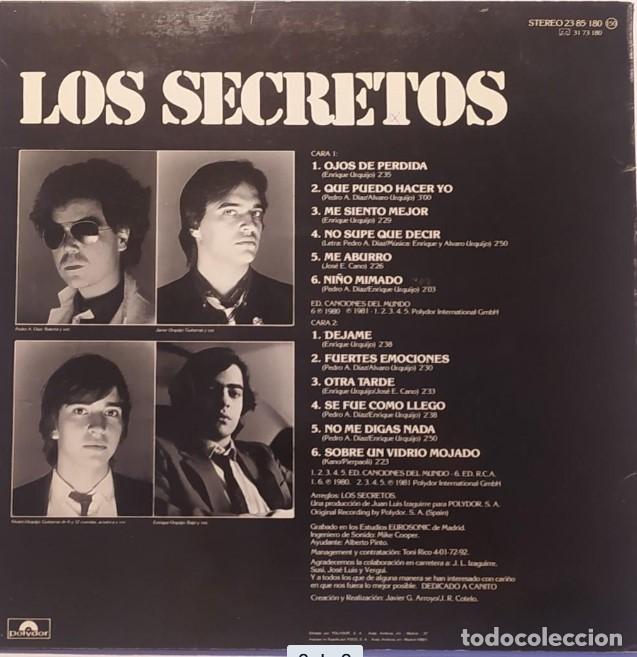 Discos de vinilo: LOS SECRETOS - 1981 // ( vg++) - Foto 2