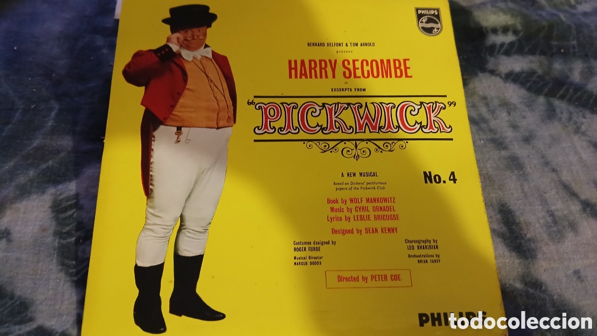 Discos de vinilo: HARRY SECOMBE- EXPERTS FROM PICKWICK-SINGLE- PHILIPS/UK- KSA - Foto 1