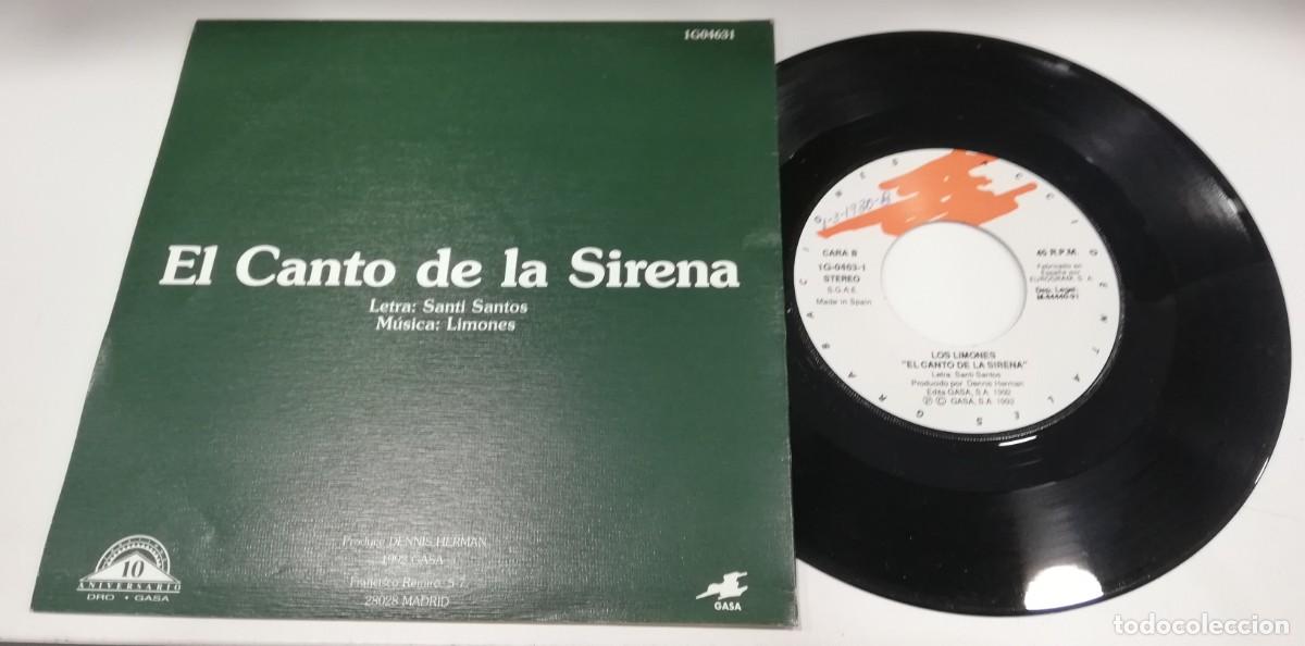 Discos de vinilo: SCO19-Limones- El Canto De La Sirena (7&rdquo;, Single) - Foto 2