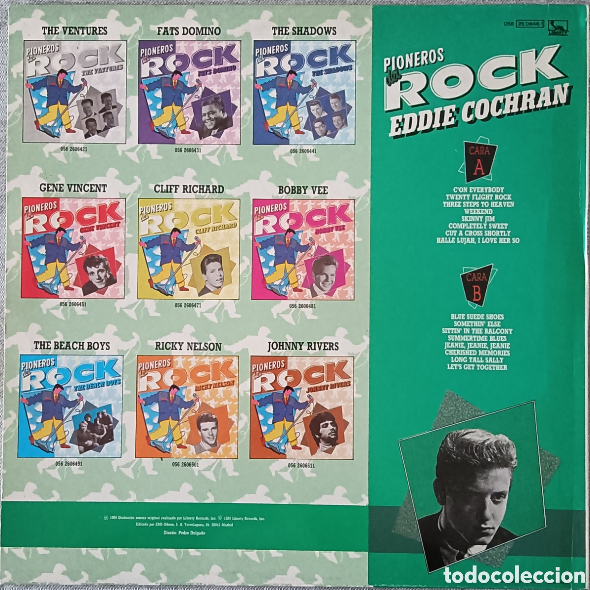 Discos de vinilo: Eddie Cochran - Pioneros del Rock - Foto 2