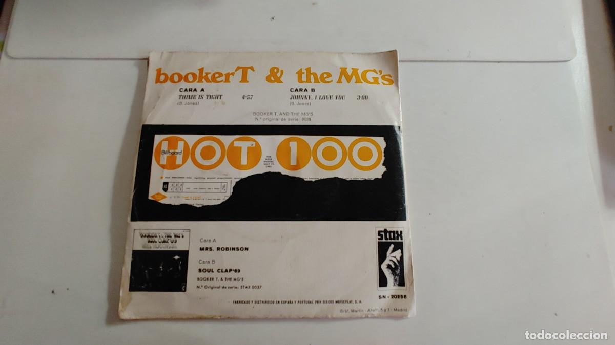 Discos de vinilo: BOOKER T & THE MG&acute;S-SINGLE TIME IS TIGHT - Foto 2