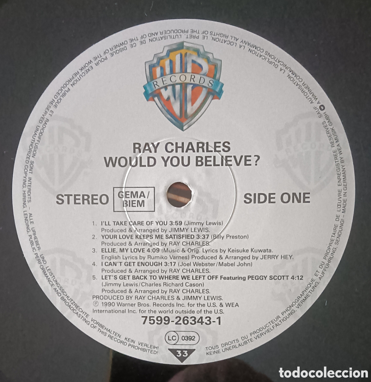 Discos de vinilo: Ray Charles - Would you believe? - Foto 3