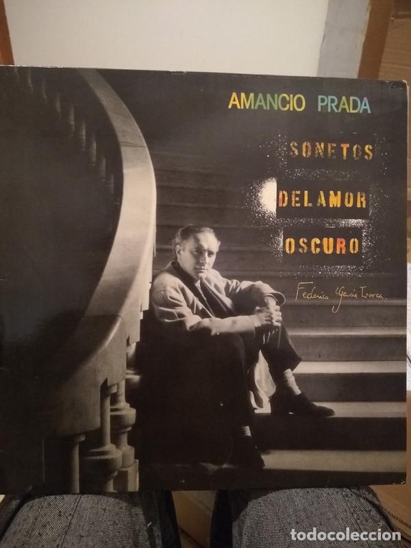 Disques de vinyle: LP Amancio Prada - Sonetos del Amor Oscuro – Federico Garcia Lorca (1986)