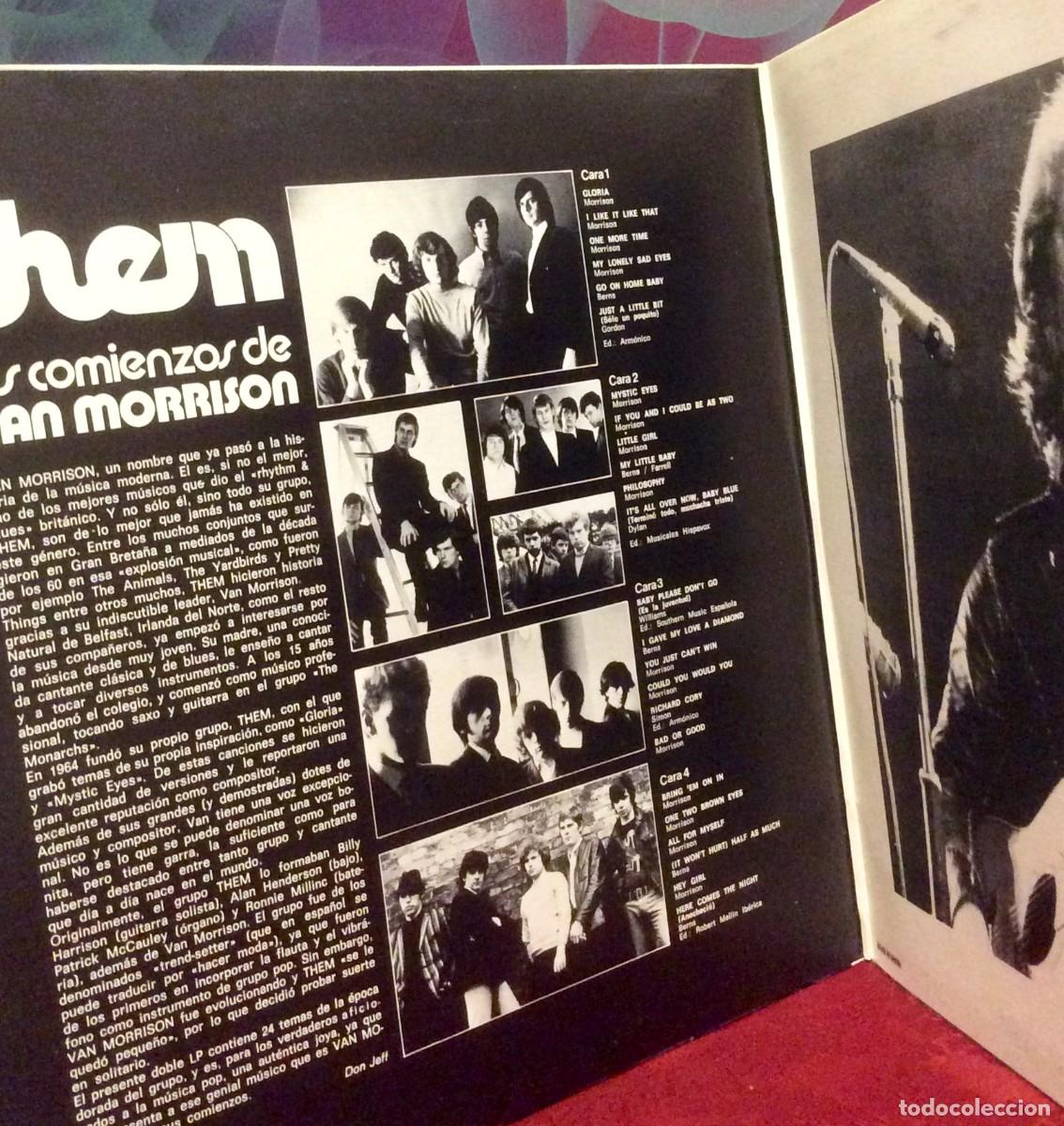 Discos de vinilo: Them - Los Comienzos De Van Morrison ///Espa&ntilde;a 1975 vg++/ex. 2Lp - Foto 4