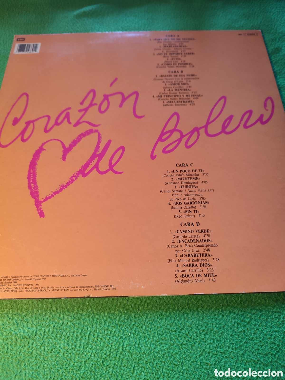 Discos de vinilo: Dyango - Coraz&oacute;n de bolero 2 Lps - Foto 3