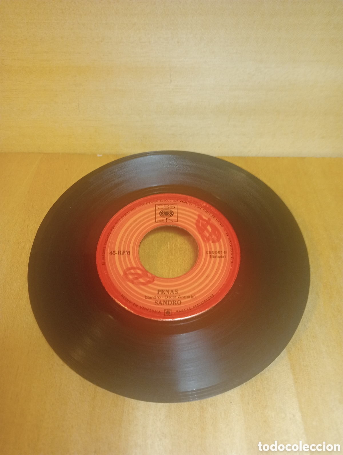 Discos de vinilo: Sandro. Penumbras. Penas. - Foto 2
