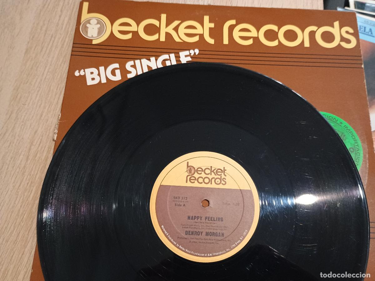 Discos de vinilo: Denroy Morgan &lrm;&ndash; Happy Feeling 1982 - Foto 2