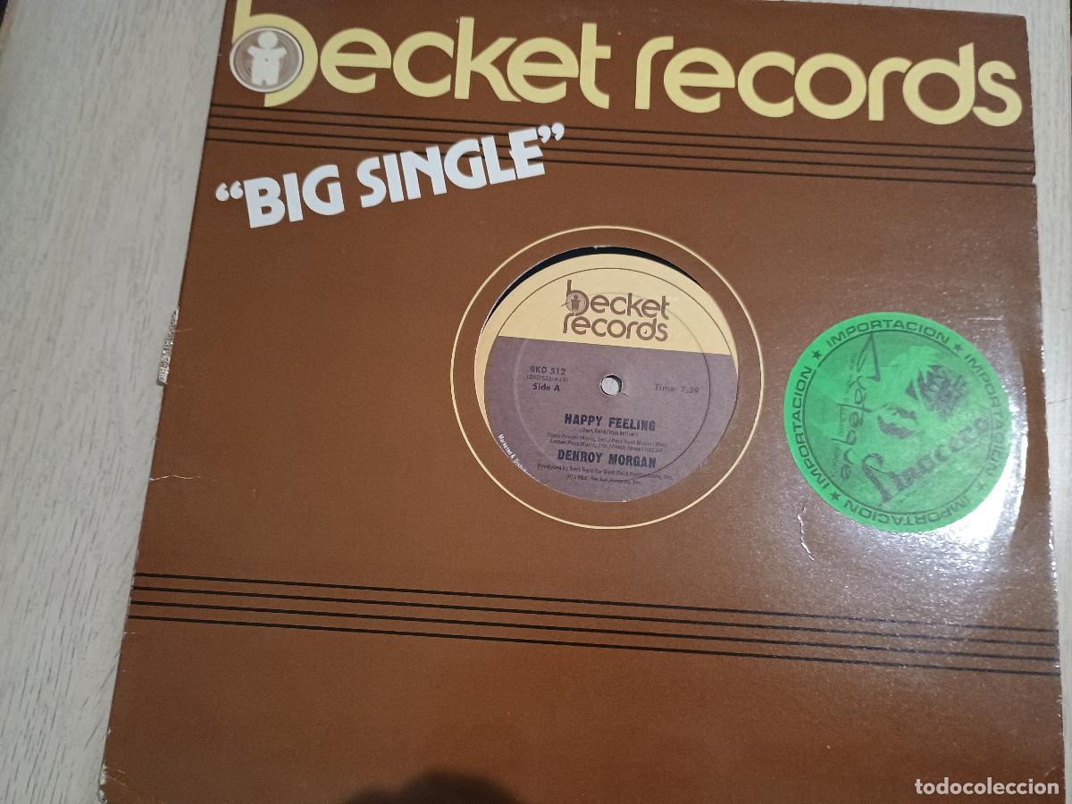 Discos de vinilo: Denroy Morgan &lrm;&ndash; Happy Feeling 1982 - Foto 3