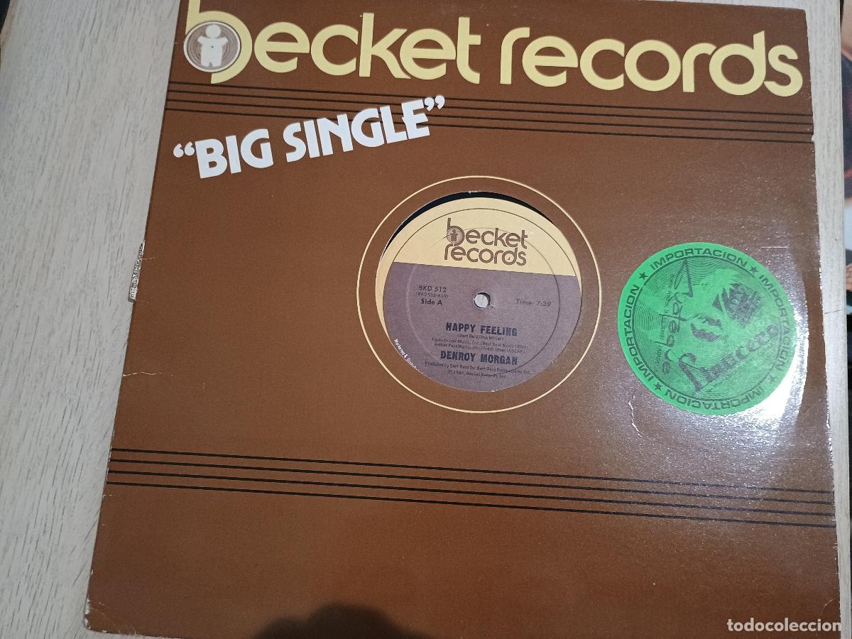 Discos de vinilo: Denroy Morgan &lrm;&ndash; Happy Feeling 1982 - Foto 1