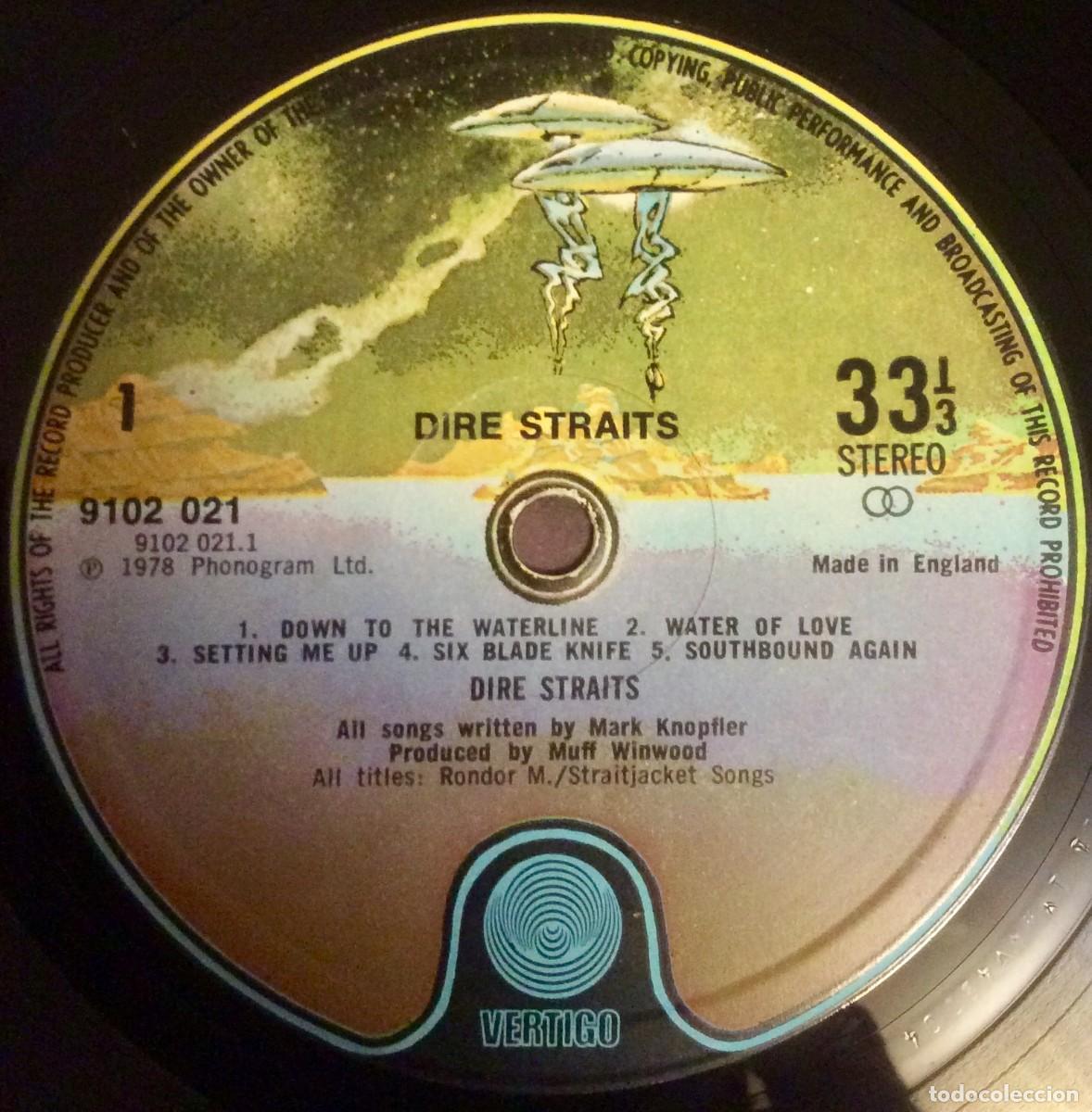 Discos de vinilo: Dire Straits - Dire Straits /// UK 1978. Vg++/ex - Foto 3