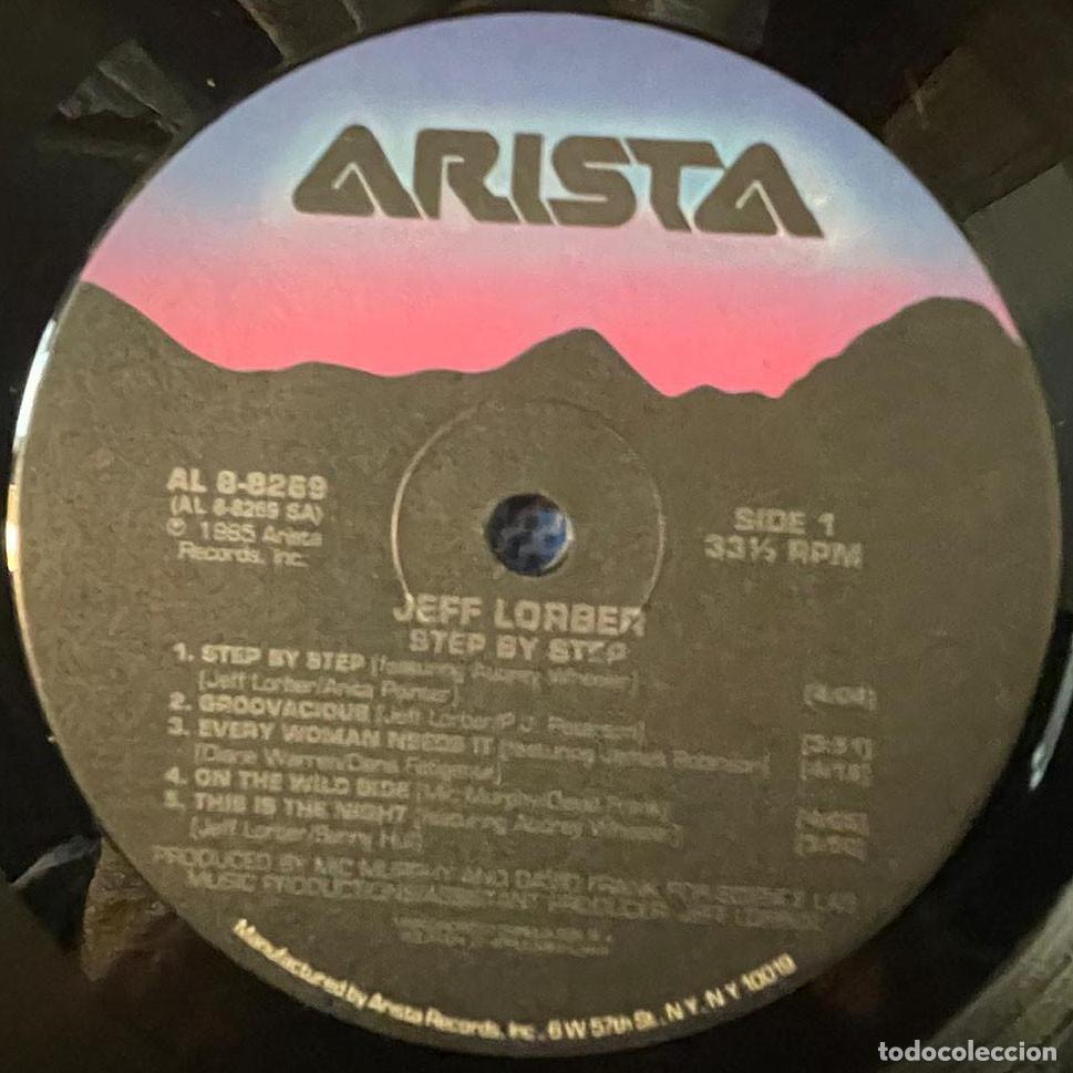 Discos de vinilo: JEFF LORBER - STEP BY STEP / LP ARISTA 1985 / USA - Foto 3