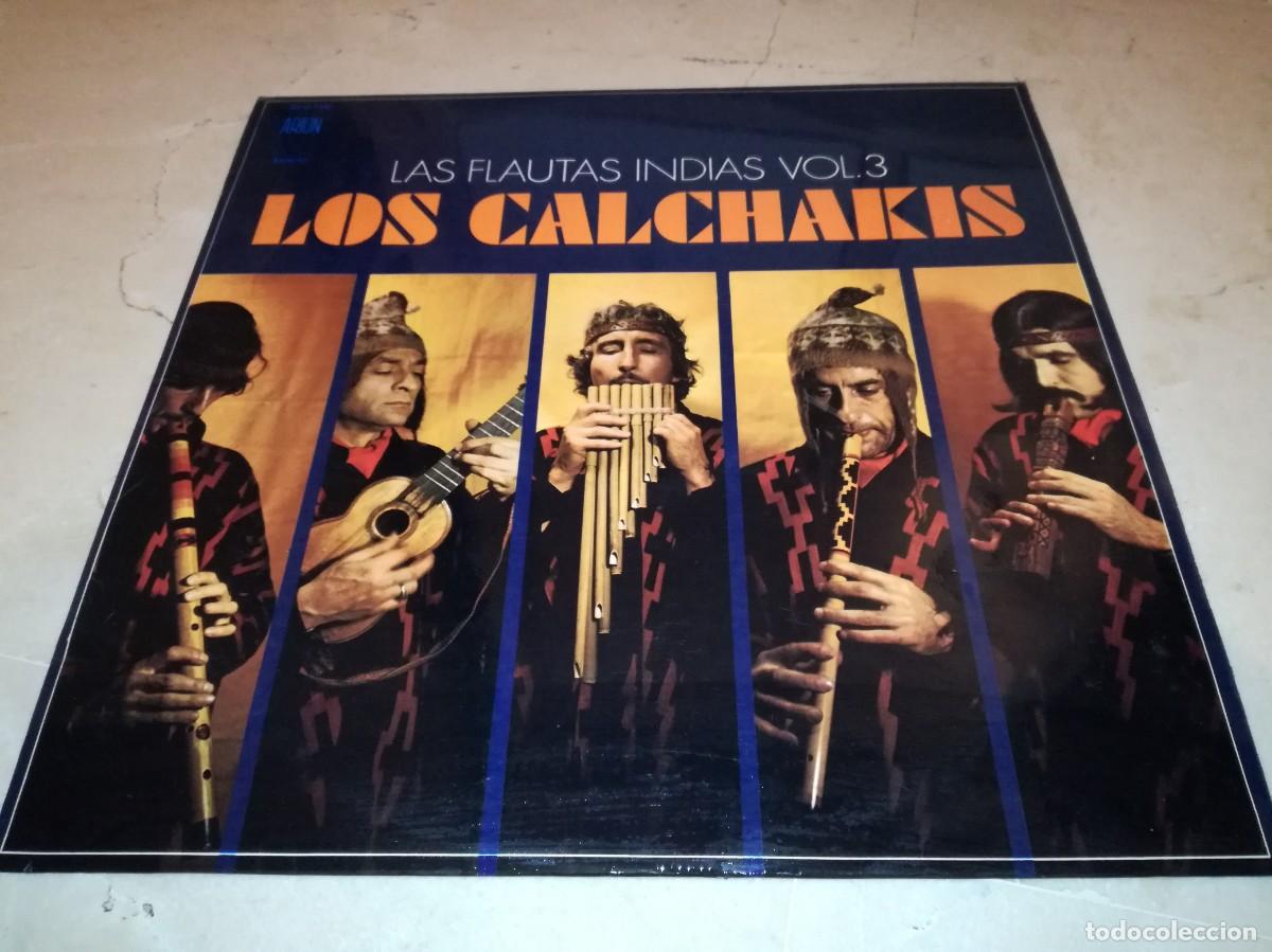 Vinyl records: LOS CALCHAKIS-LAS FLAUTAS INDIAS VOL. 3-ORIGINAL 1972