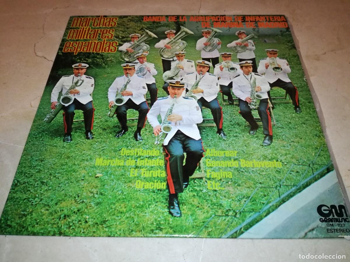 Discos de vinilo: BANDA DE LA AGRUPACION DE INFANTERIA DE MARINA DE MADRID-MARCHAS MILITARES ESPA&Ntilde;OLAS-ORIGINAL 1978