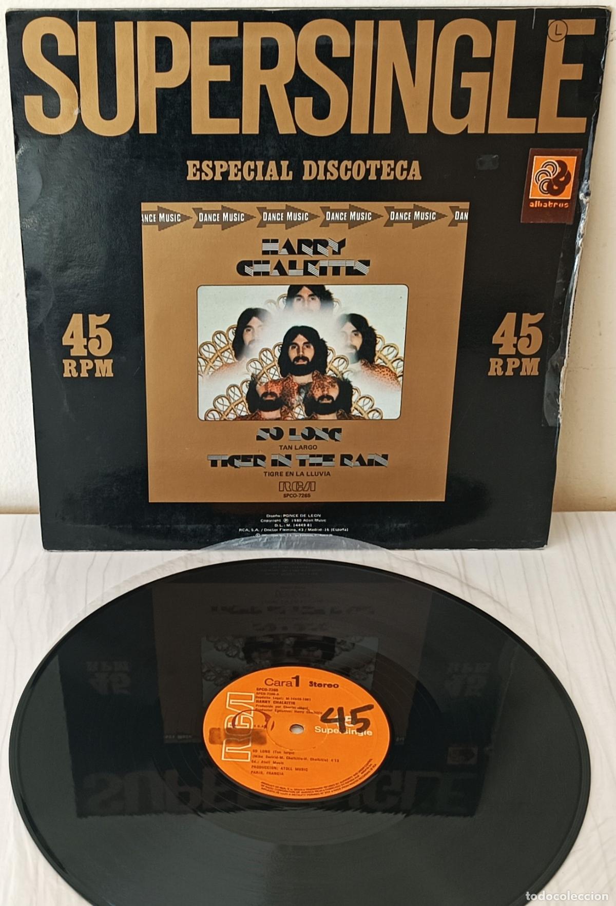 Discos de vinilo: HARRY CHALKITIS - SO LONG MAXI RCA- 1981 - Foto 2