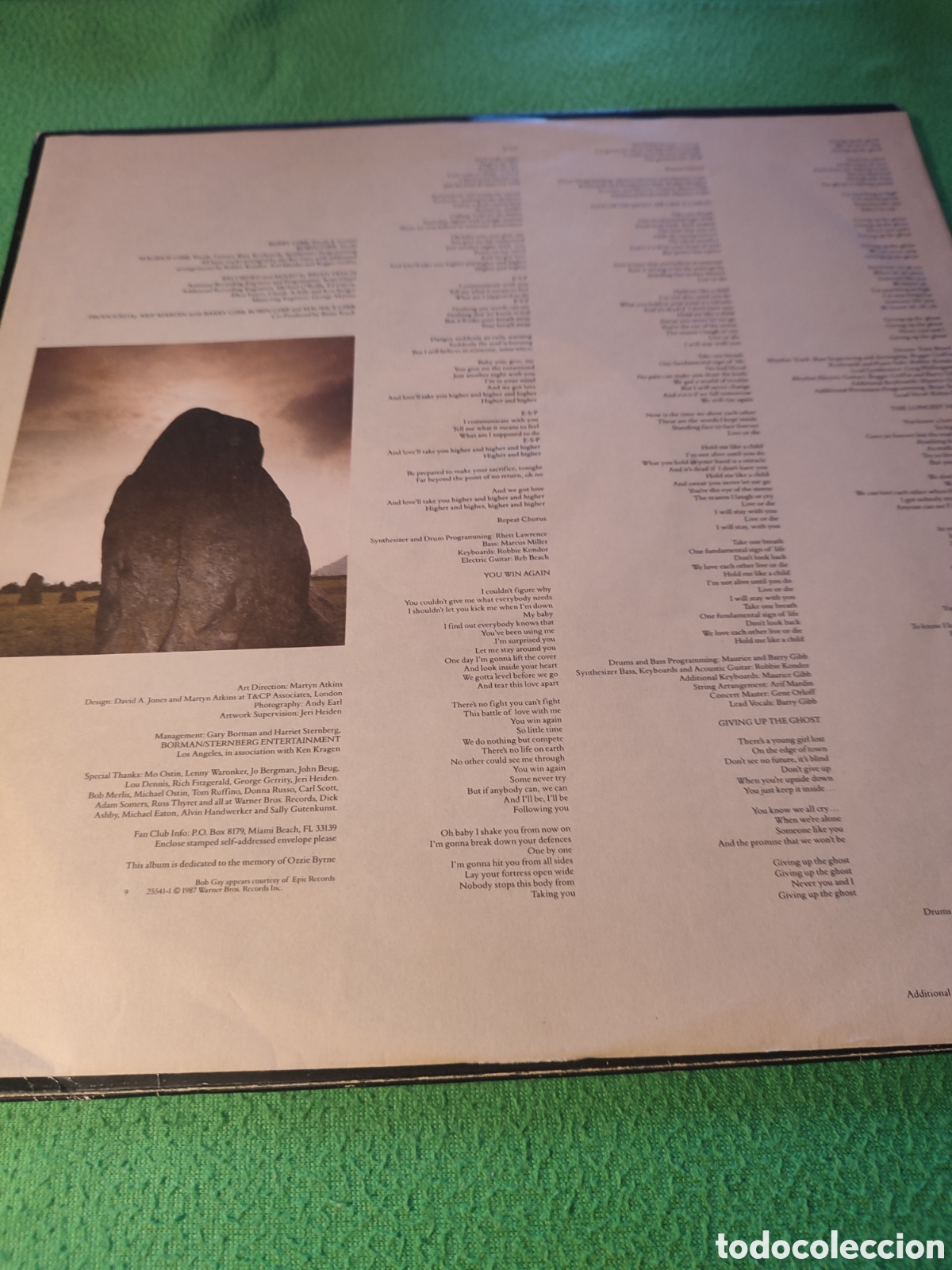 Discos de vinilo: Bee Gees - E.S.P. vinilo Lp 1987 - Foto 2