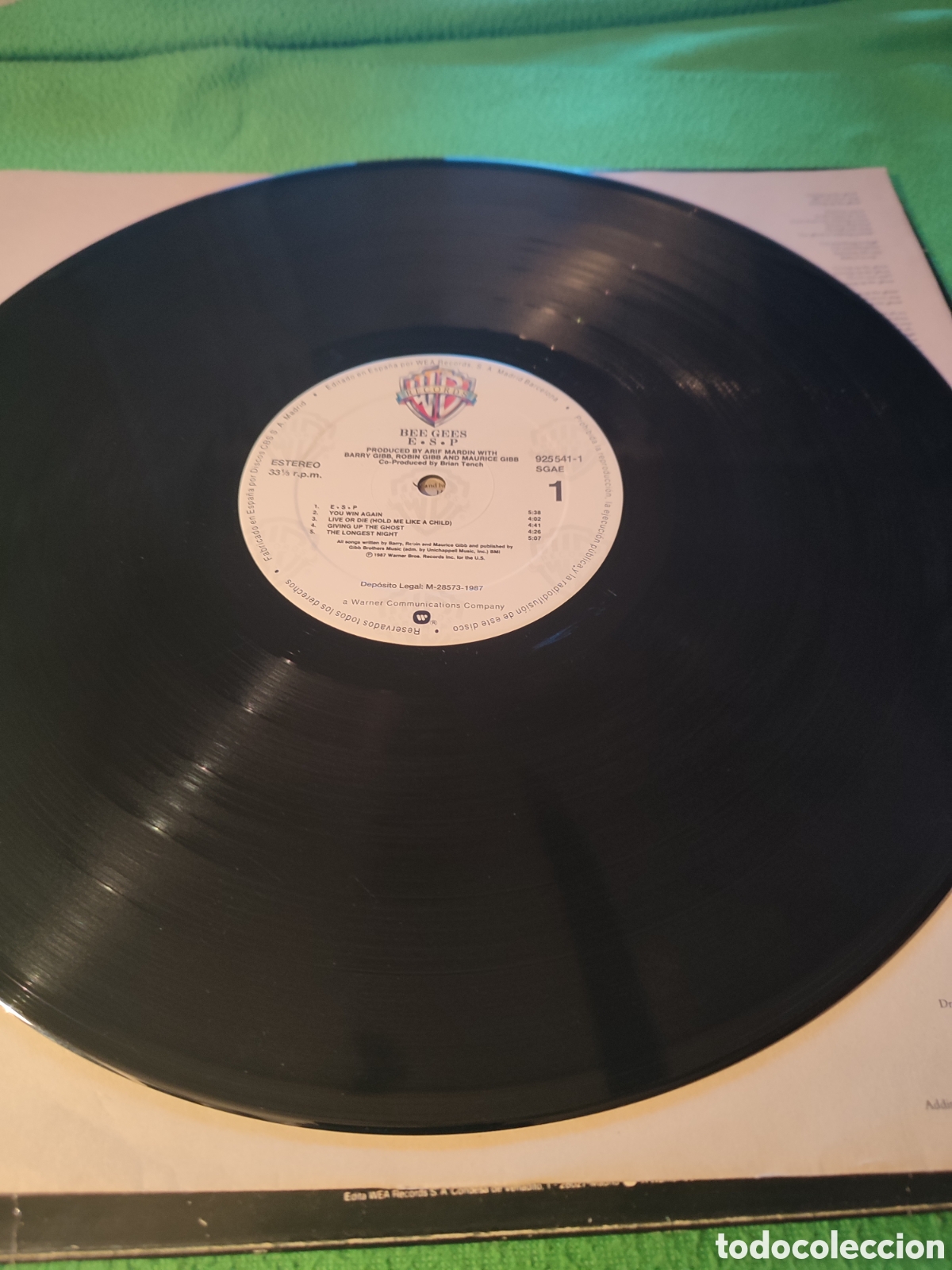 Discos de vinilo: Bee Gees - E.S.P. vinilo Lp 1987 - Foto 3