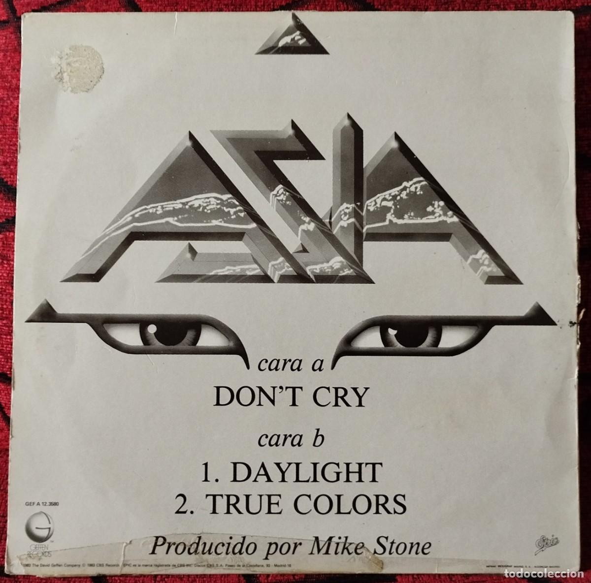Discos de vinilo: ASIA ** Dont Cry ** MAXI SINGLE VINILO 1983 - Foto 2
