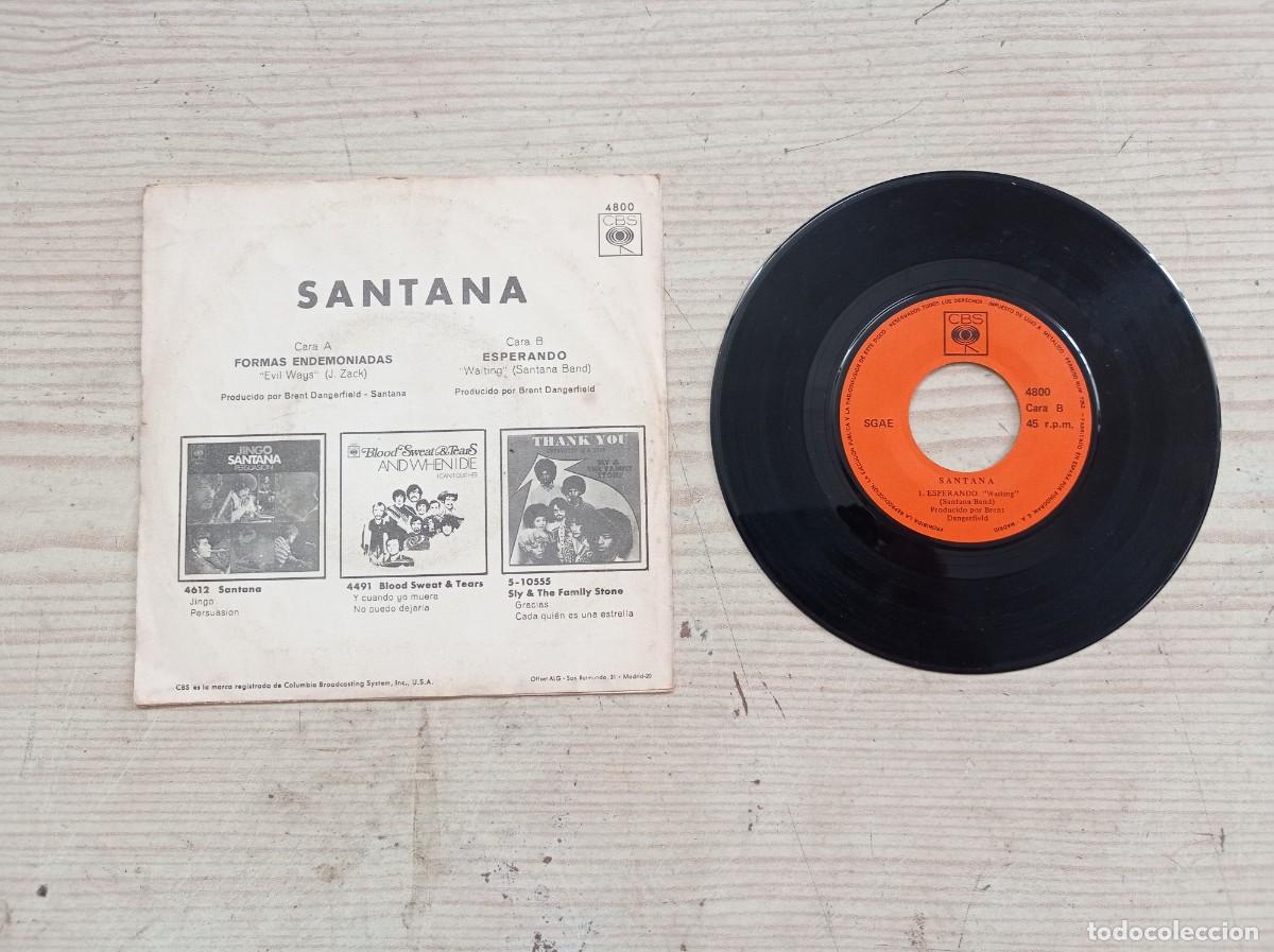 Discos de vinilo: Santana - Evil Ways - Waiting - Single - Foto 2