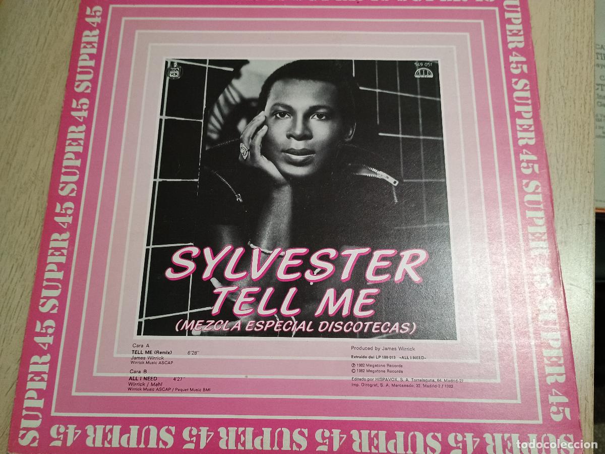 Discos de vinilo: Sylvester &lrm;&ndash; Tell Me 1983 - Foto 1