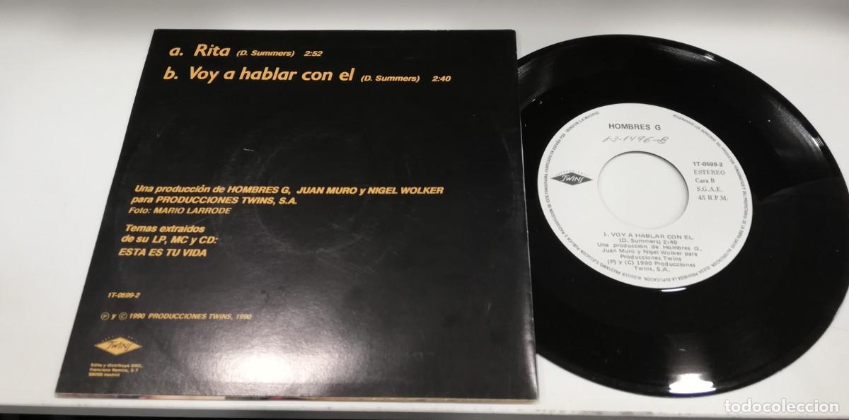 Discos de vinilo: SCO19-Hombres G - Rita (7&rdquo;, Single) - Foto 2