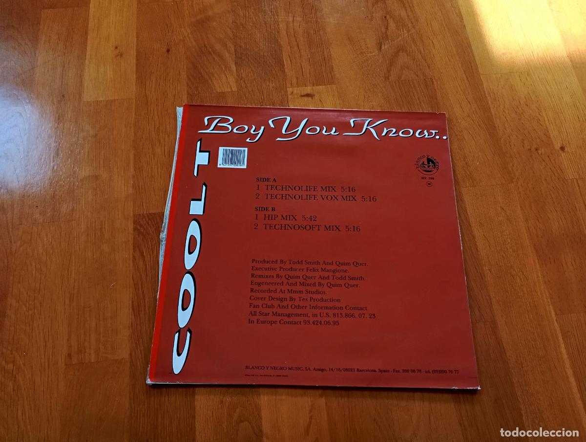 Discos de vinilo: Cool T- baby you know.maxi - Foto 2