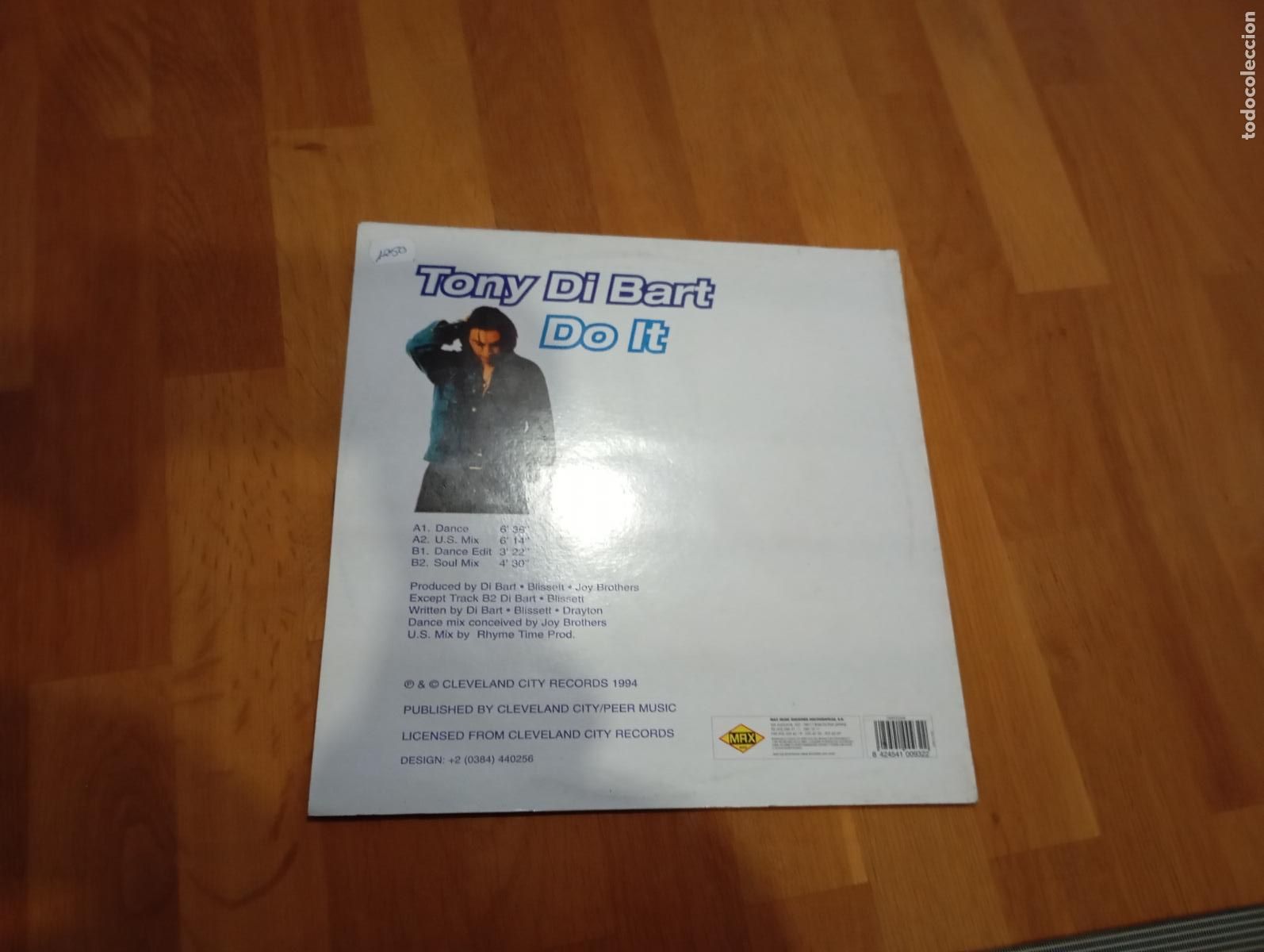 Discos de vinilo: Tony di Bart-do it.maxi - Foto 2