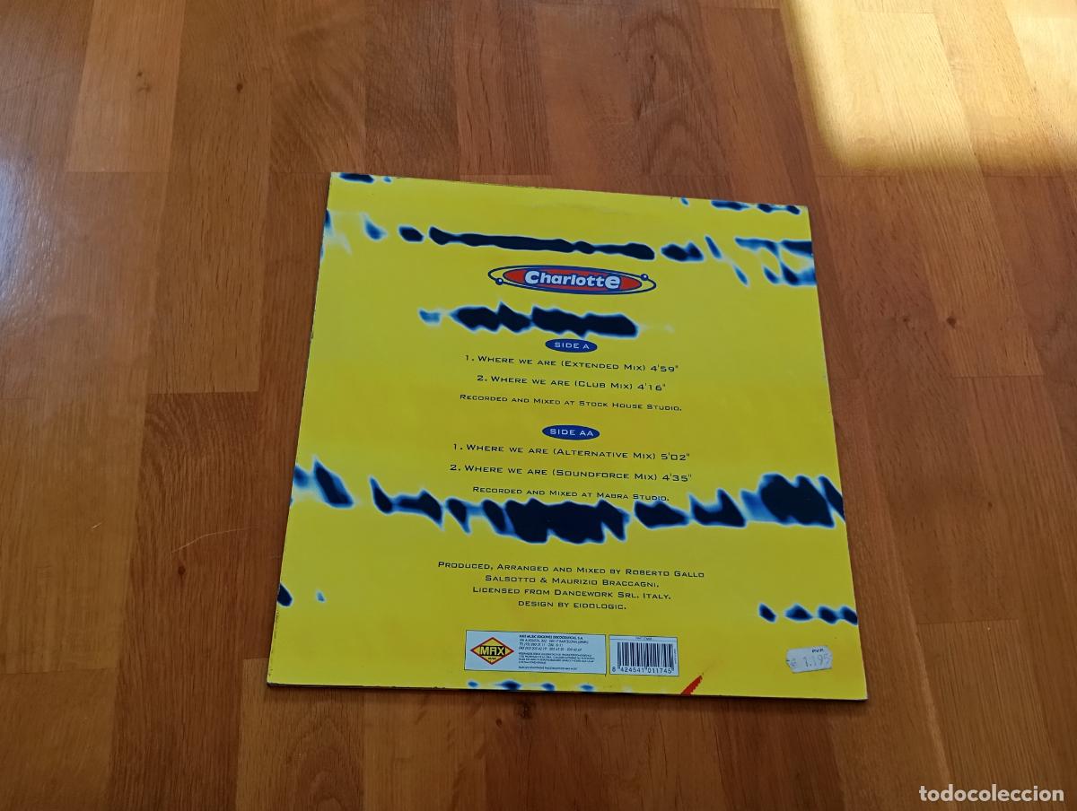 Discos de vinilo: Charlotte-where we are.maxi espa&ntilde;a - Foto 2