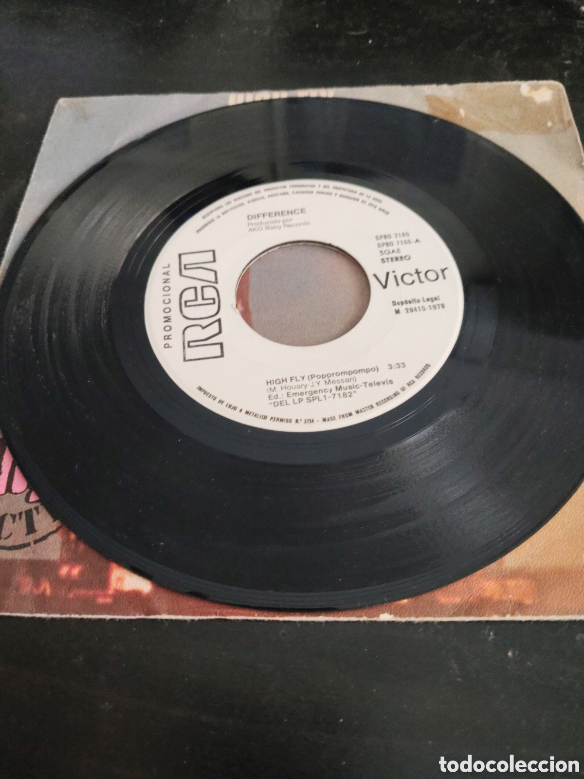 Discos de vinilo: Difference&nbsp;&ndash;&nbsp;High Fly Vinilo 7&rdquo; promo 1979 Espa&ntilde;a - Foto 3