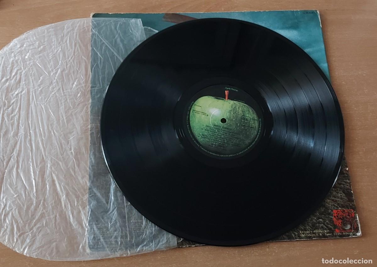 Discos de vinilo: LP JOHN LENNON MIND GAMES Apple 1973 ESPA&Ntilde;A - Foto 3