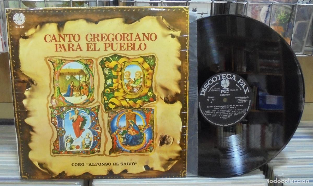 Dischi in vinile: Coro 'Alfonso El Sabio'. Canto Gregoriano para el pueblo. Discoteca Pax 1974. Ref. G-731 -- 2 LP 's