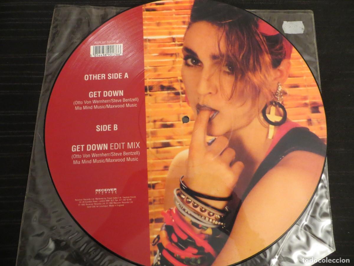 Discos de vinilo: MADONNA: GET DOWN (PICTURE DISC) 1992 RECEIVER RECORDS - Foto 2