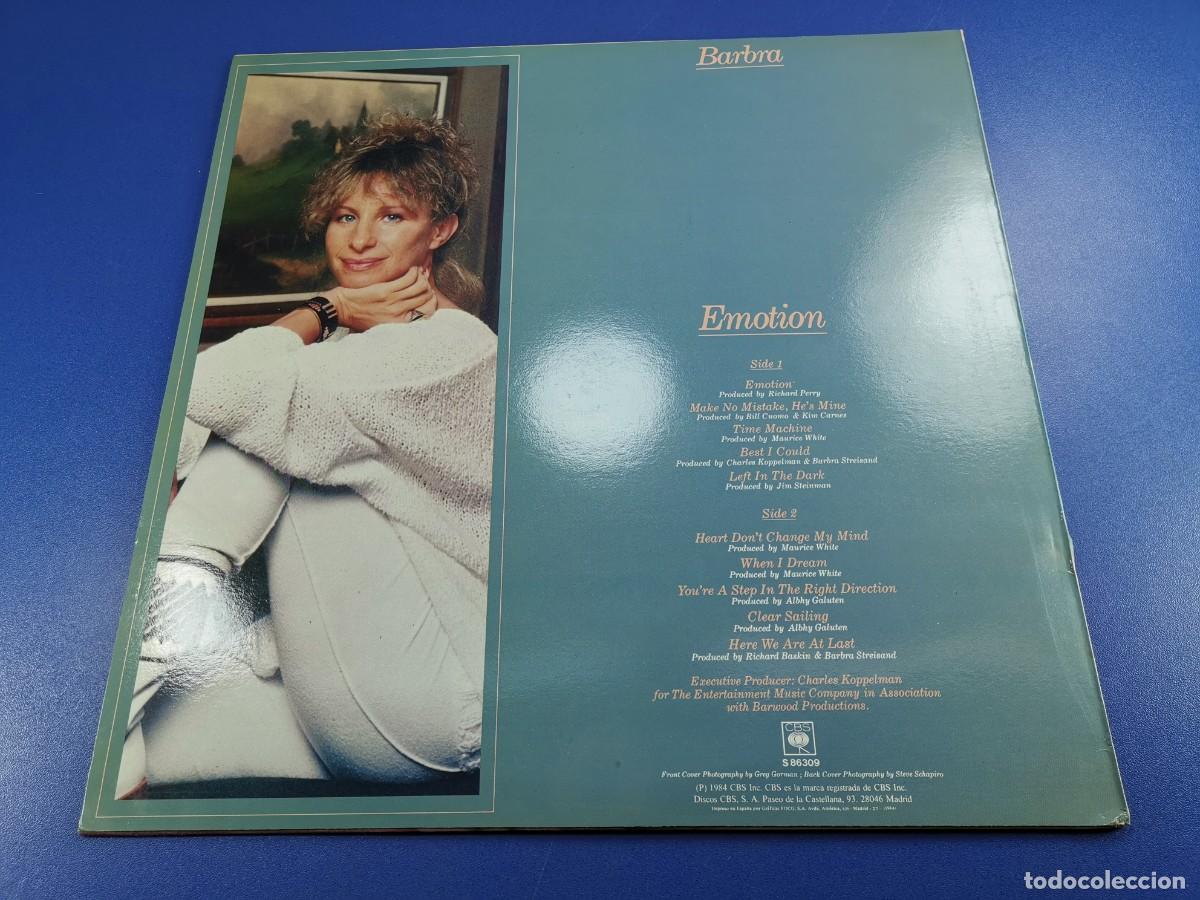 Discos de vinilo: BARBRA - EMOTION - CBS 1984 - Foto 8