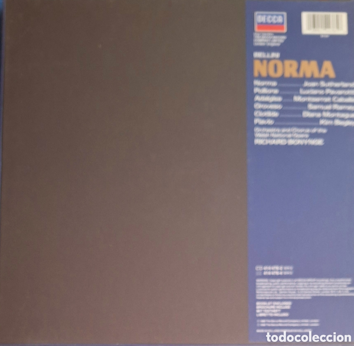 Discos de vinilo: Caja precintada Norma. Bellini. Dtor: Bonynge - Foto 2