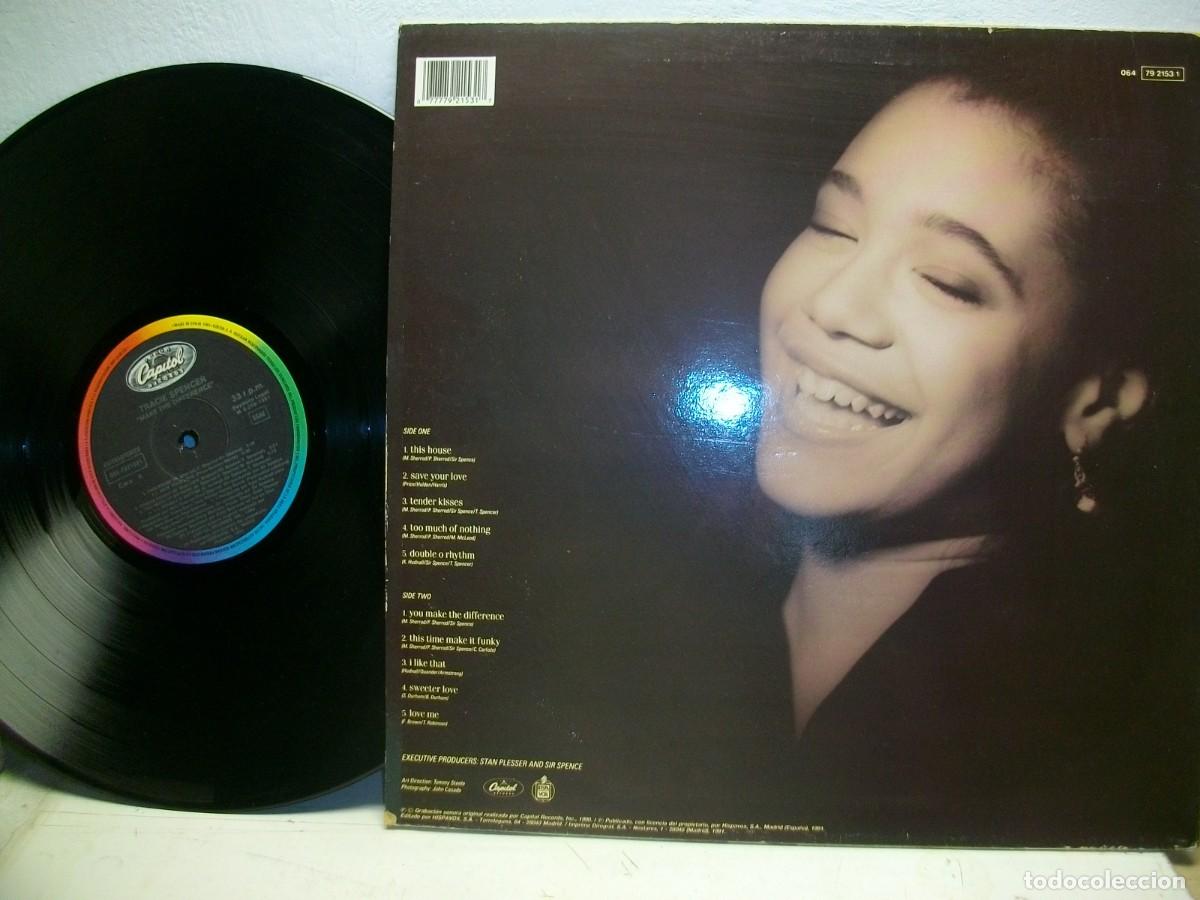 Discos de vinilo: Tracie Spencer &ndash; Make The Difference LP 1990 - Foto 2